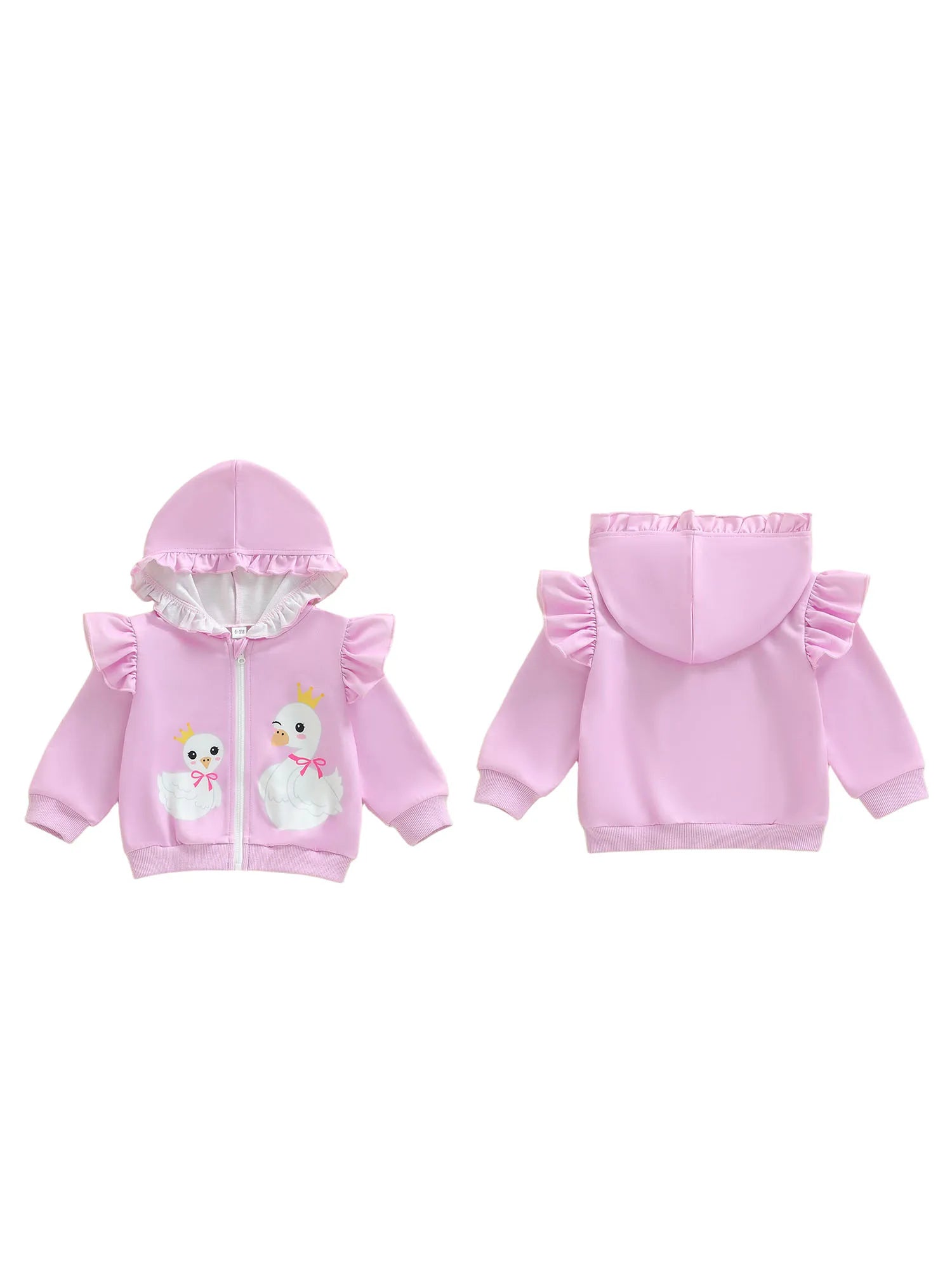 Stylish Toddler Girls Coat Chic Floral Print Long Sleeve Hooded Jacket Warm Outwear Autumn Clothing for Kids