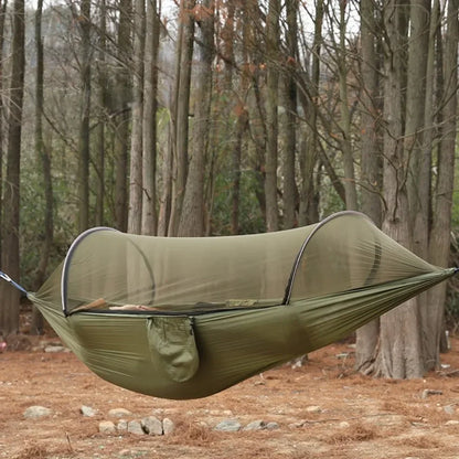 Outdoor Camping Hammock 2 Person Mosquito Net Camping Hammocks Outdoor Furniture Bed Portable Comfortable Sleeping Tent Hammock