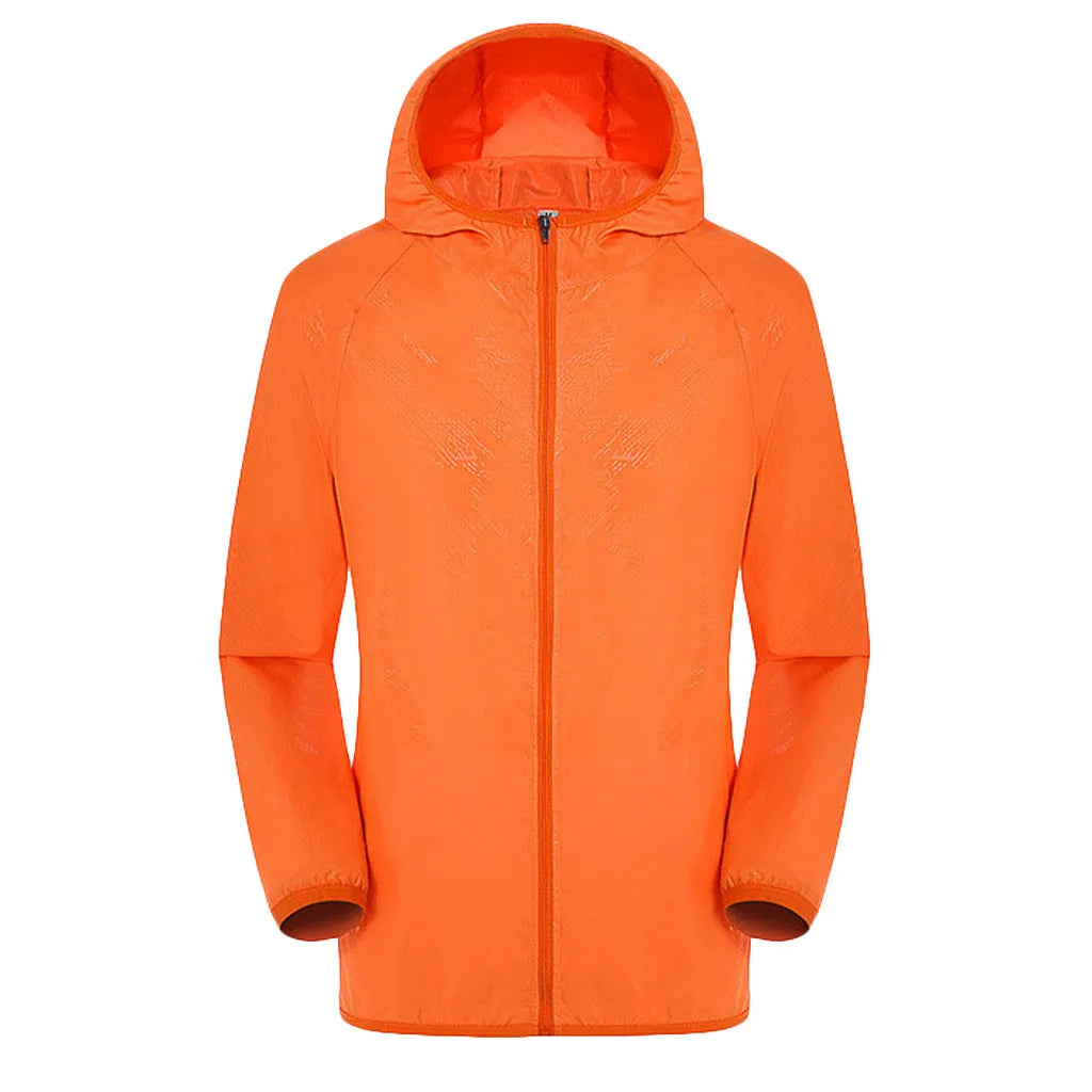 Men Women Hiking Jacket Waterproof Quick Dry Camping Hunting Clothes Sun-Protective Outdoor Sports Coat Anti UV Windbreaker