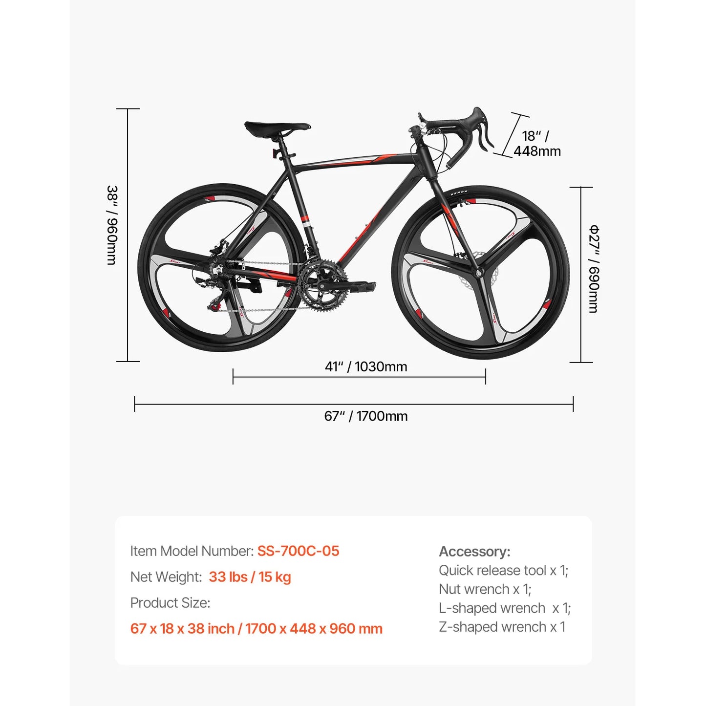 SucceBuy Road Bike 700C Wheels Racing Bike 14 Speeds Drivetrain City Commuter Road Bicycle Urban Adult Sport Bike w/Aluminum All