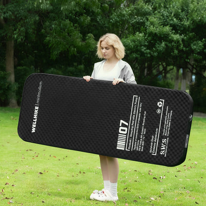 Single Inflatable Camping Mat with Pump Portable Camping Inflatable Pad Compact Camping Air Mattress for Backpacking Car Tent