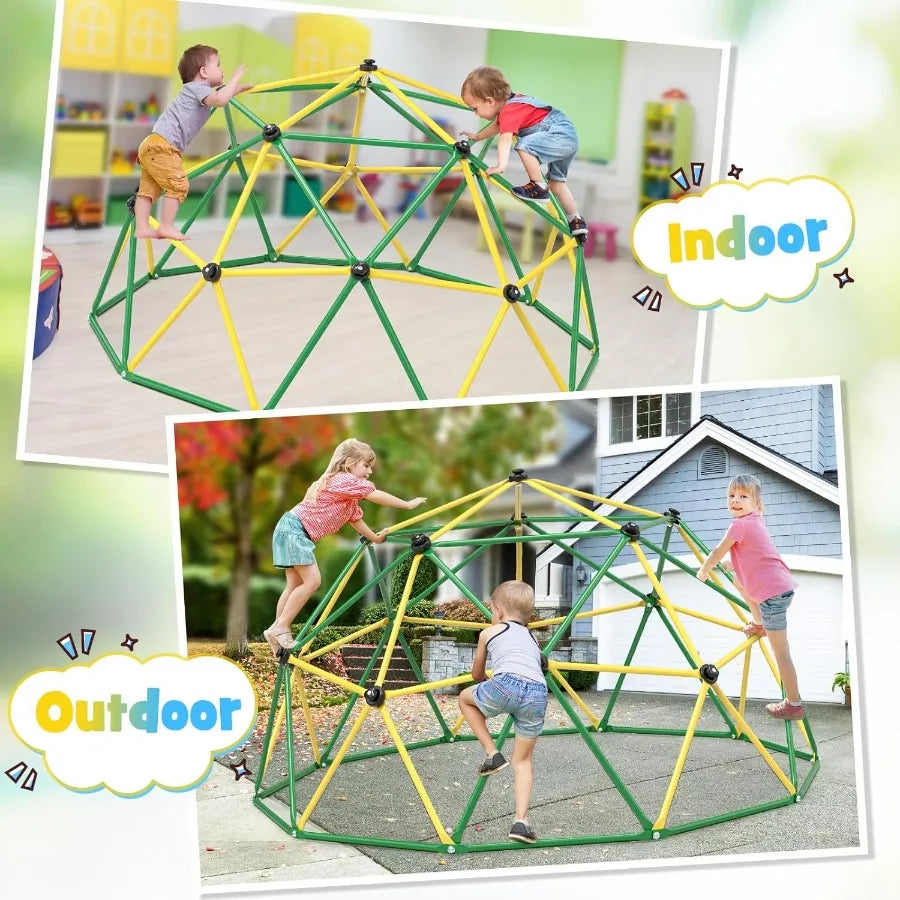 Climbing Dome 10FT Climber with Hammock and Swing Jungle Gym Backyard for 2025 Upgraded Model Indoor Outdoor Toddler Play Equip