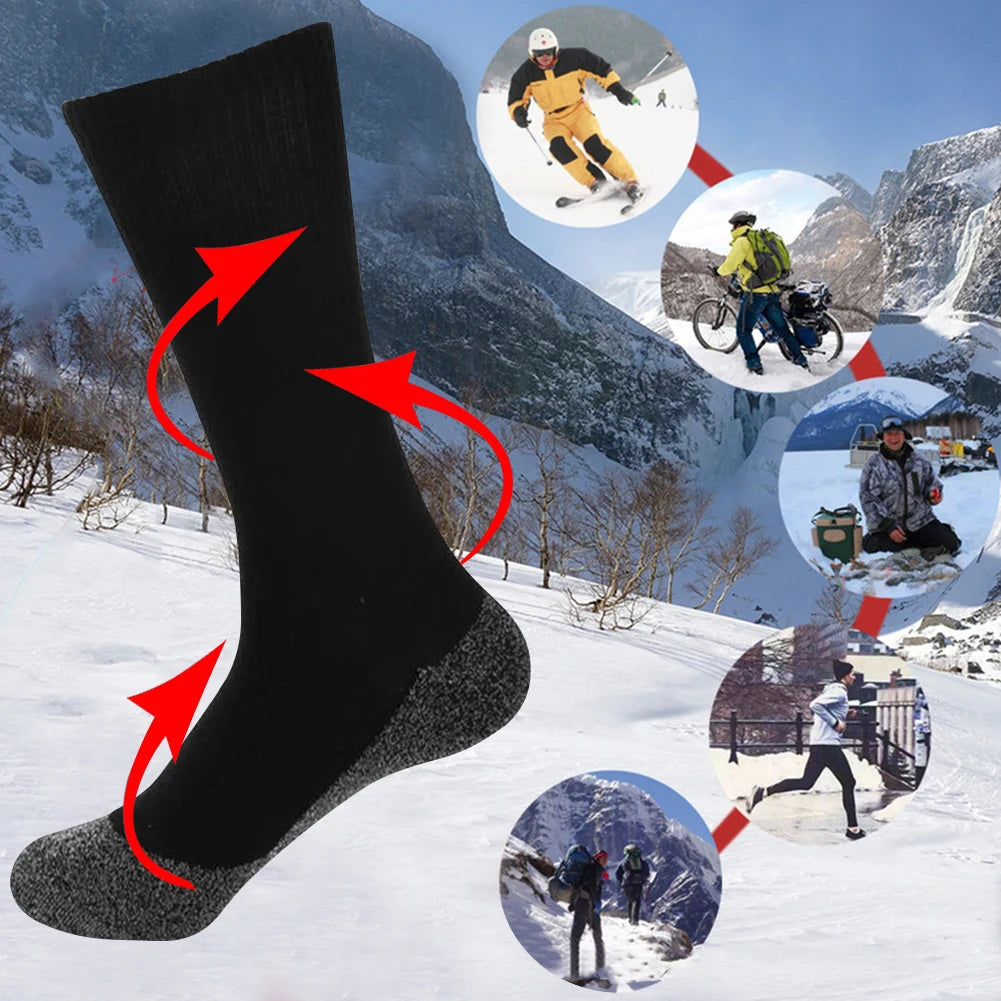 Breathable Constant Temperature Stockings Acetate Fibers Keep Warm Ski Stocking Lightweight Running Foot Sock for Indoor Outdoor