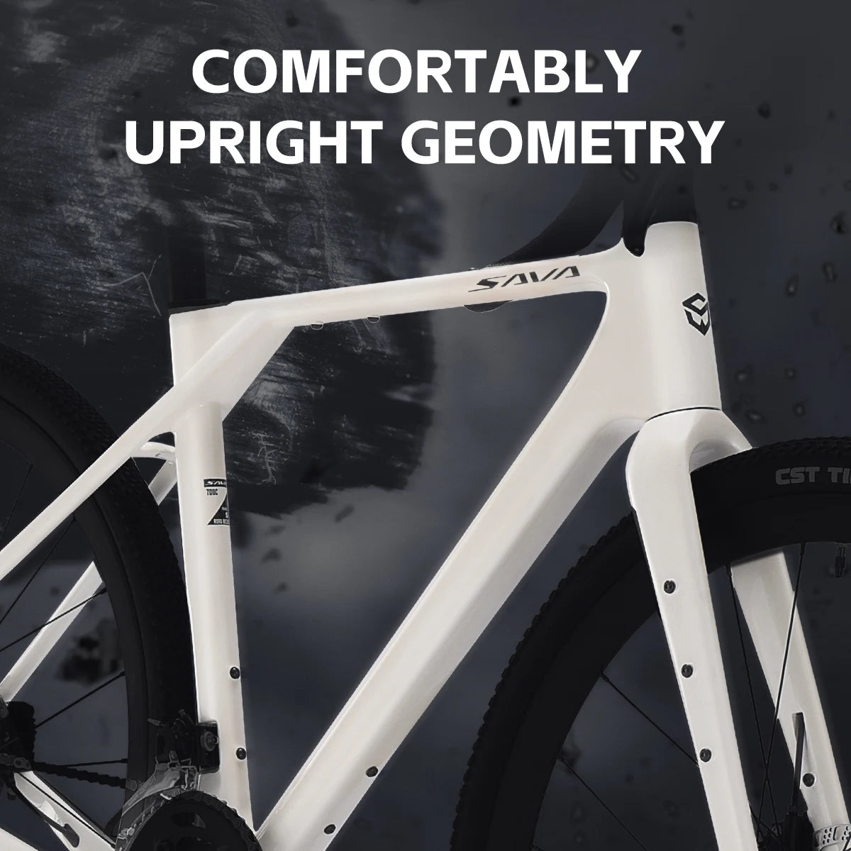 SAVA R21 Gelaro S6/S4 Gravel Bike, All-Terrain Off-Road Bike, 700C Carbon Fiber Frame and GRX 11/GRX 20Speed Gearset bicycle