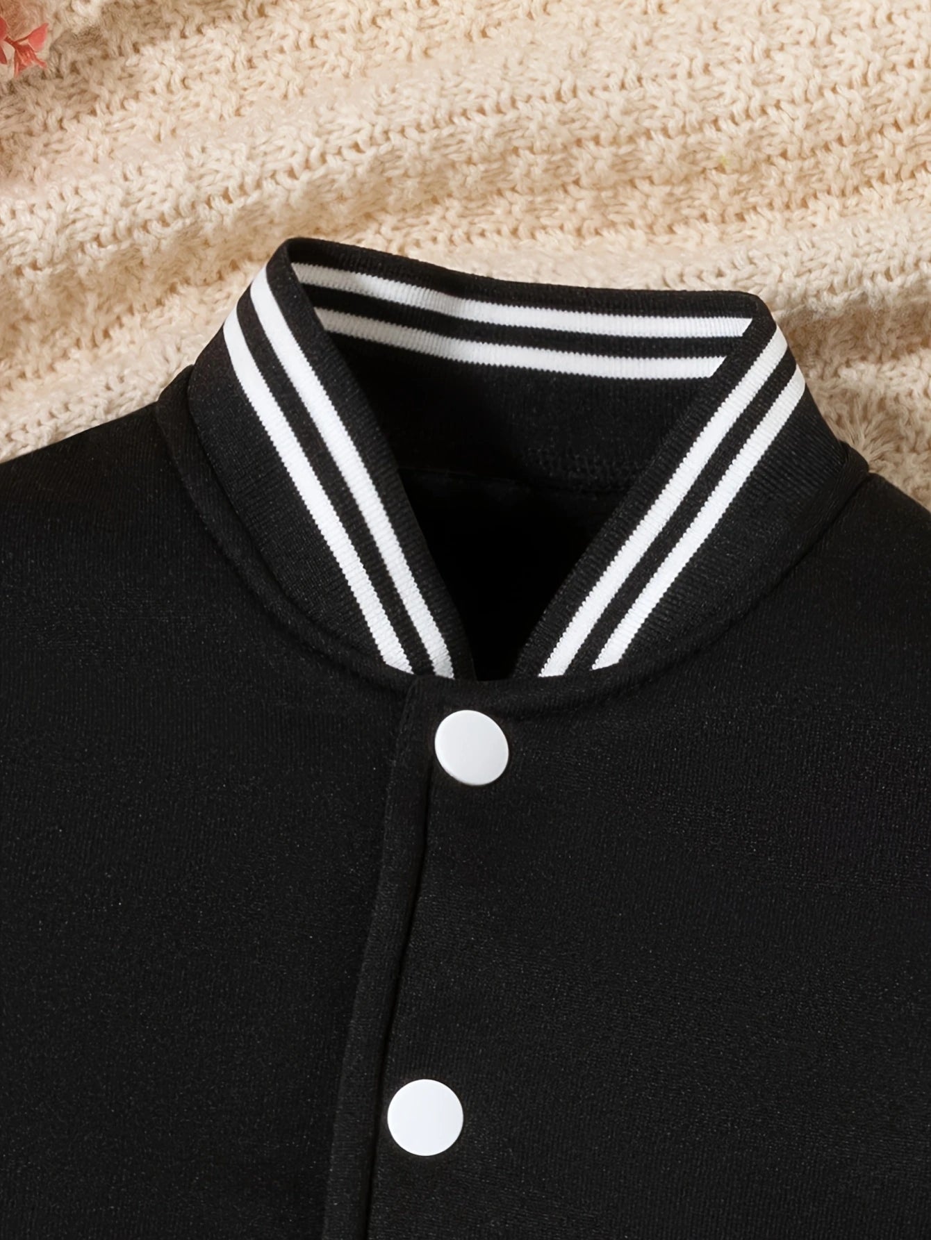 1PCS Autumn Winter Tween Girls Clothes  Cowboy Girls Double Sided Print Short Cropped School Style Girl Baseball Jacket For Kids