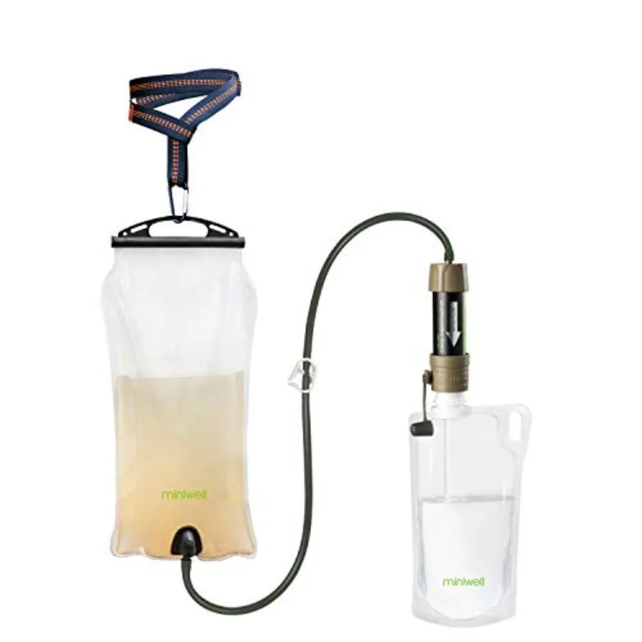Filter Straw Water Purification System for Hiking Camping and Survivalism - TUV Approved Mini Water Filter with 99.9% Bacteria
