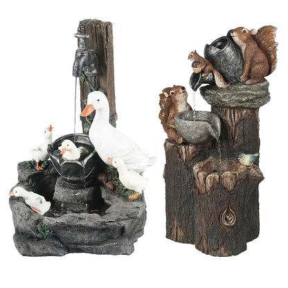 Duck /Squirrel  Water Fountain