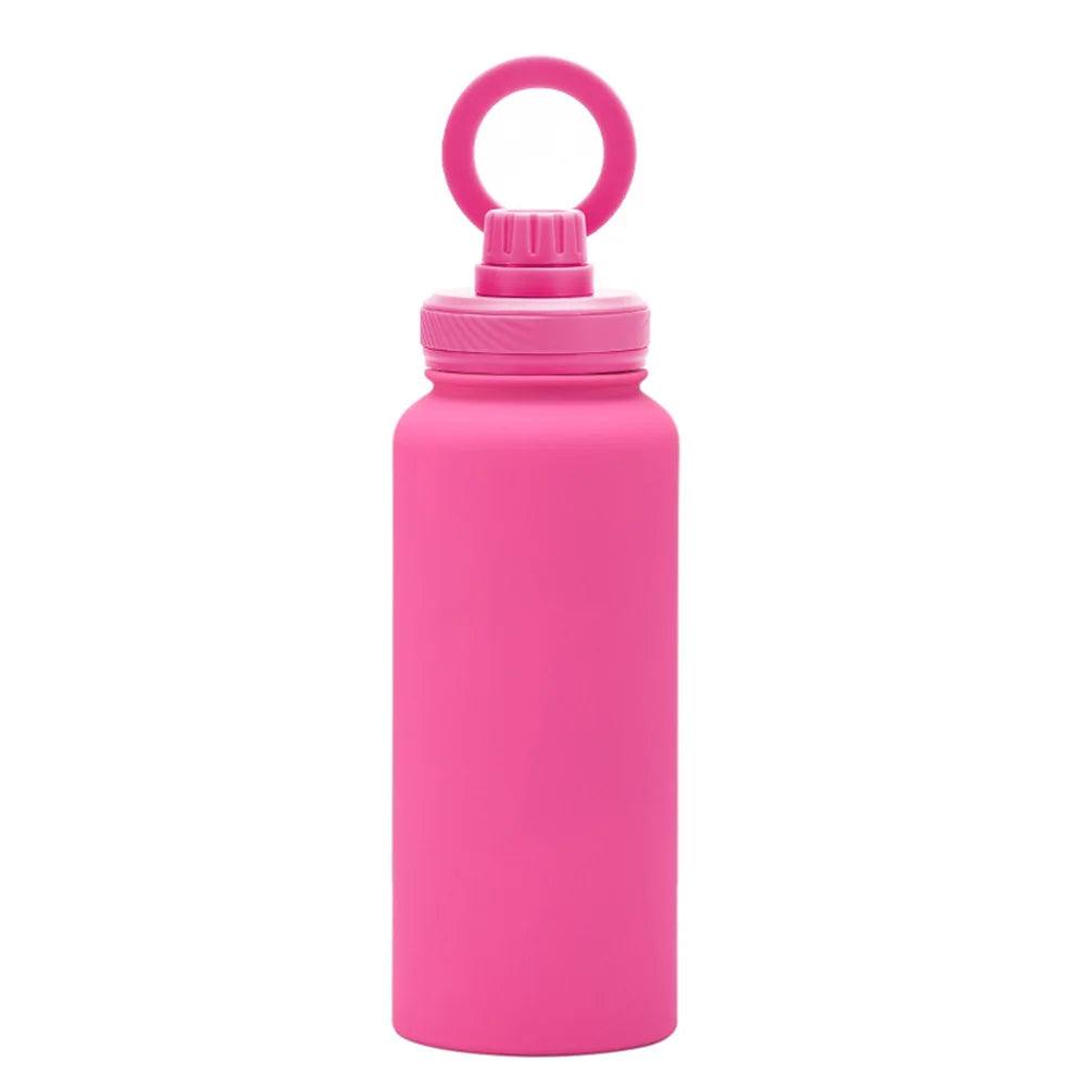 For MagSafe 1000ML Insulated Bottle Water Bottle with Rotating Phone Holder Thermal Water Cup Vacuum Cup for Outdoor Sports
