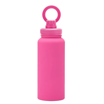 For MagSafe 1000ML Insulated Bottle Water Bottle with Rotating Phone Holder Thermal Water Cup Vacuum Cup for Outdoor Sports