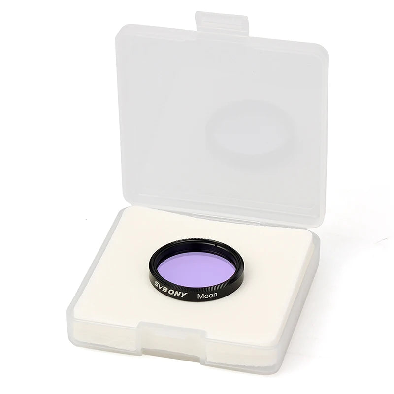 SVBONY Telescope Moon Filter for Standard 1.25/2 inches FIlter Thread with Metal Frame Optical Glass for Moon and Planets