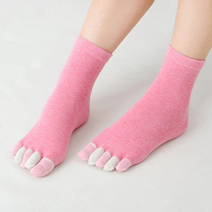 6 Pairs Women Five finger Socks Cotton Breathable Elastic Ankle Short Socks Casual High Quality Girls Socks Soft Funny Toe Socks