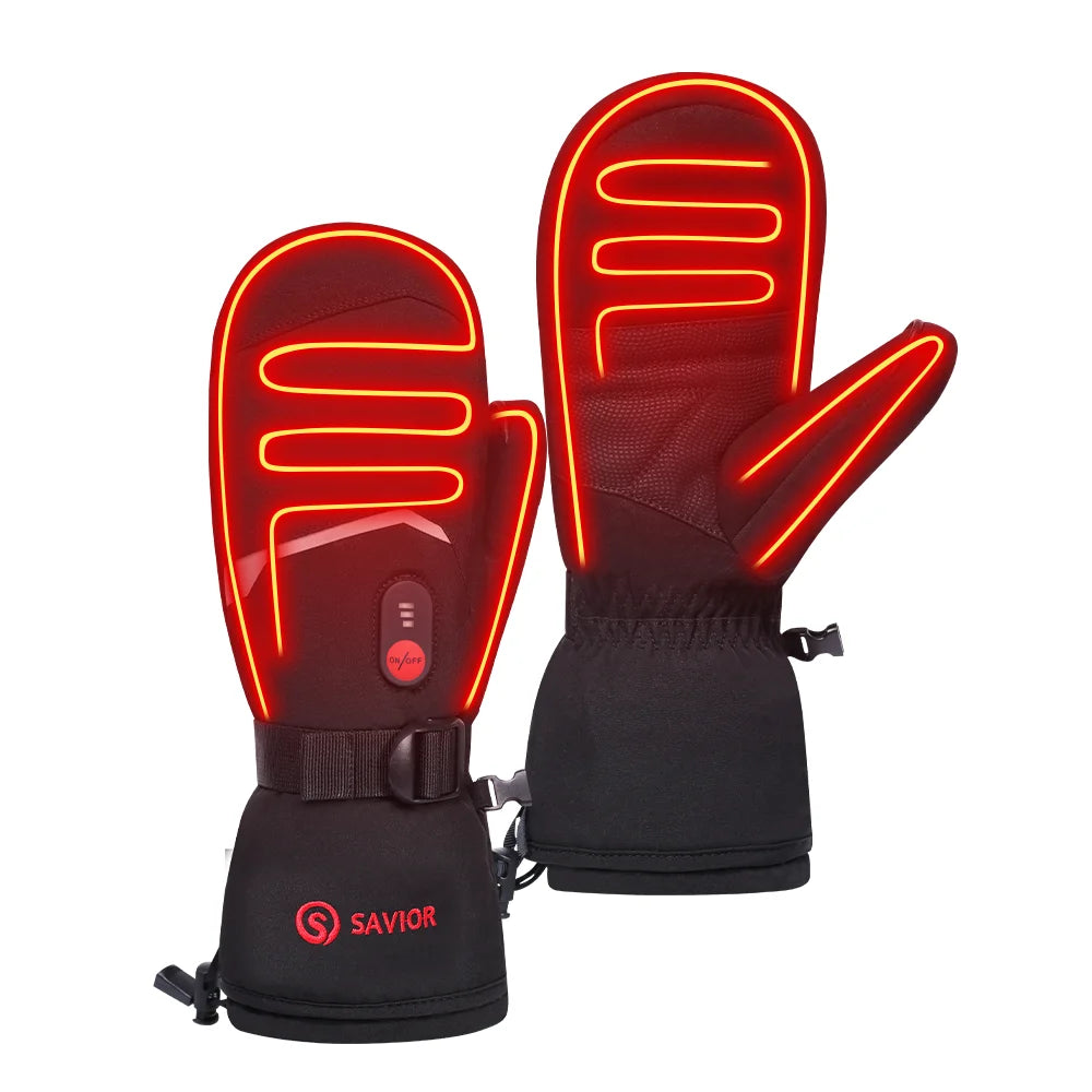SAVIOR HEAT Heated Gloves with Rechargeable Battery Thermal Gloves for Women Men Husband Ski Motorcycle Glove Hand Warmer Heat