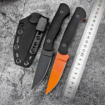 Blackfoot 2.0 Fixed Blade Knife with G10 Handle, Tactical Survival Knife, Perfect Gift for Men, Outdoor Camping Hunting EDC Tool