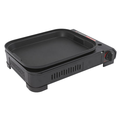 2.1KW Portable SStainless Steel Barbecue Grill with Baking Tray Lid Suitable for Outdoor Camping Picnicking and Grilling