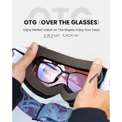 Ultra Ski Goggles with Anti-Fog and Wide View, Interchangeable Lens Design