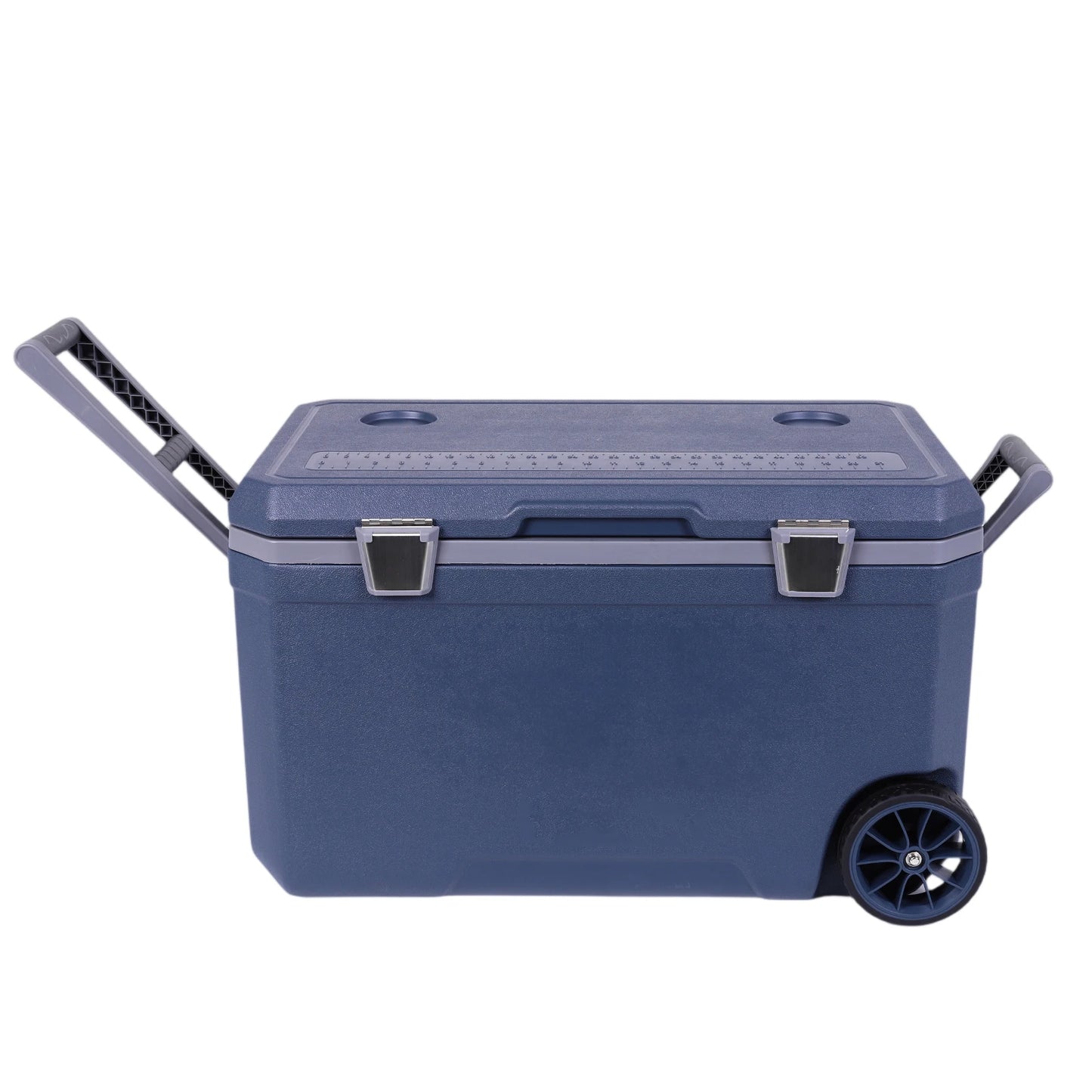 70L Outdoor Camping Vehicle Insulated Box with Handle Portable Car Wheel Insulator Plastic Cooler Box for Beach Beverage Camping
