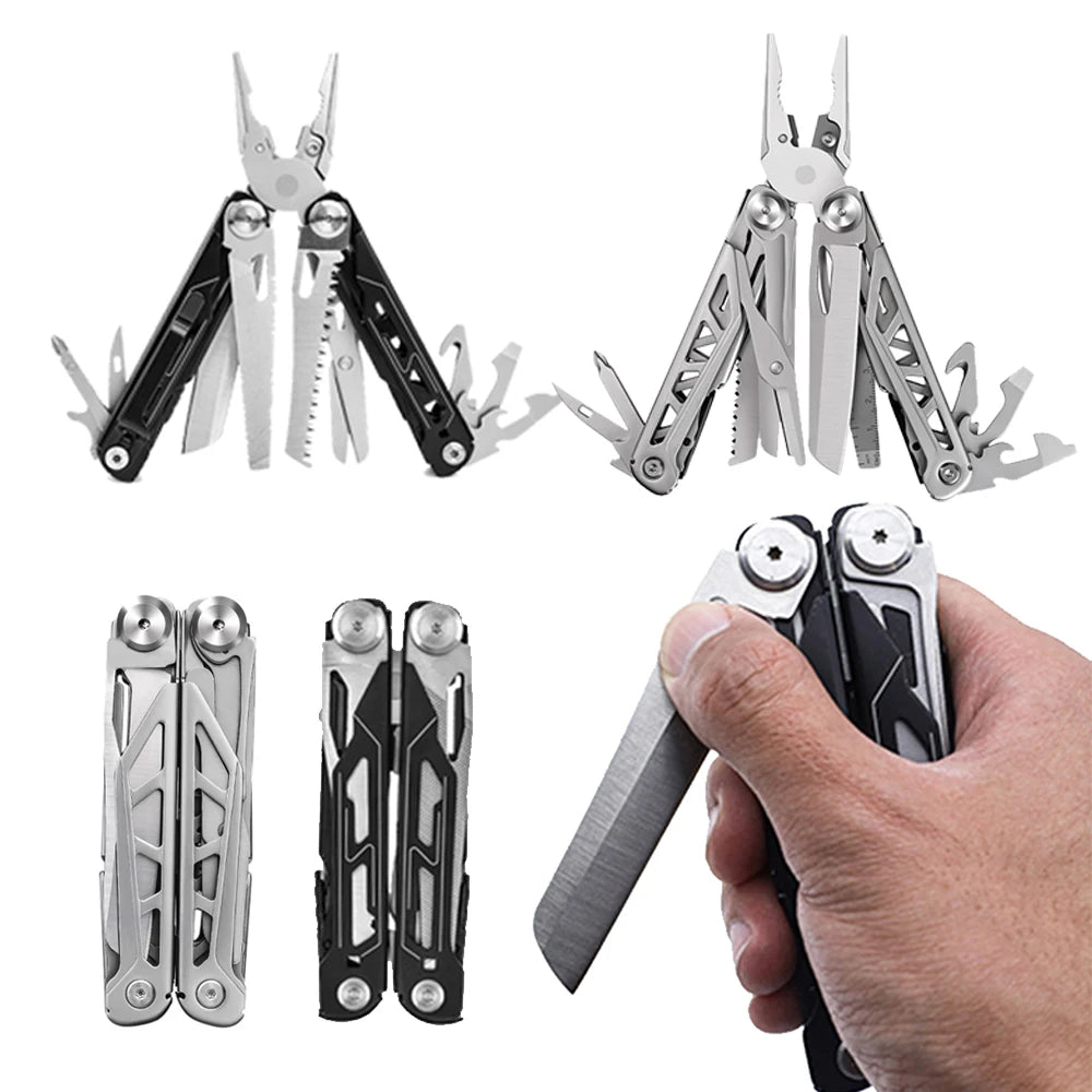 17-in-1 high-quality folding tool pliers, multi-functional folding tool, outdoor camping tool