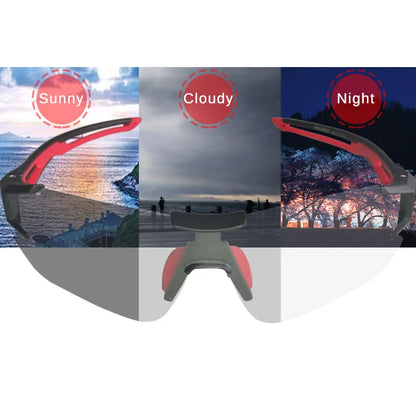 ROCKBROS Bicycle Glasses Photochromic Lens Outdoor Eyewear Goggles UV400 Sports Riding Cycling Sunglasses MTB Road Bike Glasses