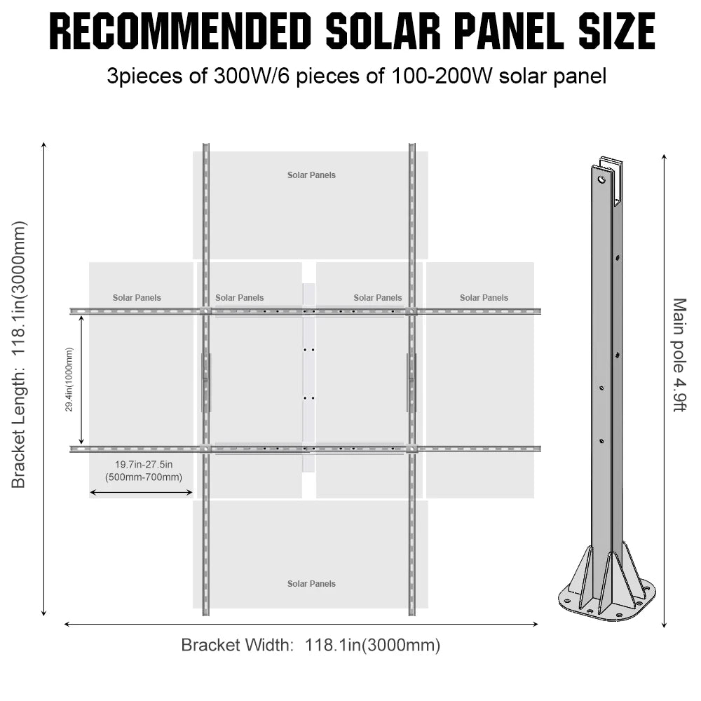 ECO-WORTHY Solar Panel Dual Axis Tracking System