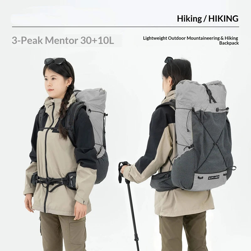 DAOSHI 30+10L Backpack Outdoor Ultralight Waterproof Camping Hiking Backpack Sport Bag Water-resistant Rucksacks