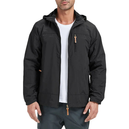 Outdoor Jacket for Men Camping Hiking Climbing Hooded Winproof Waterproof Slim Fit Outwear Zipper Breatable Fashion Jackets