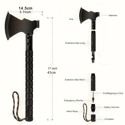 Camping axe, folding survival axe, tactical camping axe, outdoor adventure weapon, survival camping axe, folding tactical axe, a