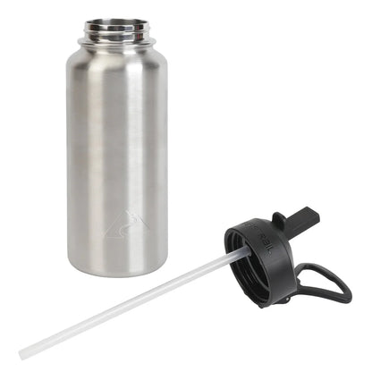 Insulated Stainless Steel Water Bottle Flip Top Lid Vacuum Sealed Durable Camping Travel Bottle Dishwasher Safe Sweat Proof 32oz