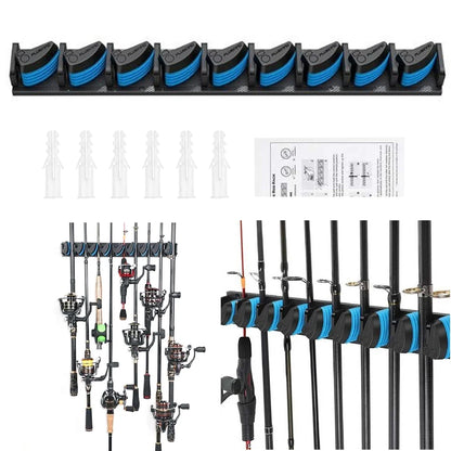 Storage Hanging Bracket Display Hanger for Storing 9 Rods