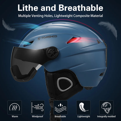 US Ski Helmet Snowboard Helmet Outdoor Snow Sport Helmet with Removable Liner and Ear Pads snow sport helmet