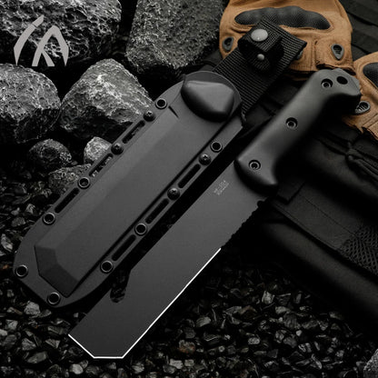 Portable multifunctional knife, outdoor survival knife, can be used for outdoor activities, hiking, and men's gifts