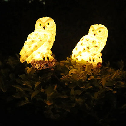 Solar LED Lights Lawn Stake Owl