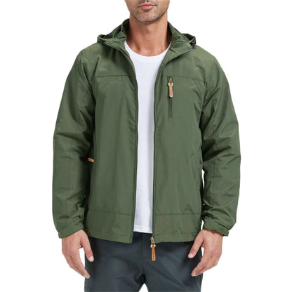 Outdoor Jacket for Men Camping Hiking Climbing Hooded Winproof Waterproof Slim Fit Outwear Zipper Breatable Fashion Jackets