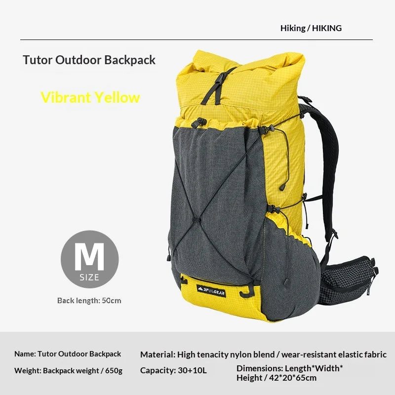 DAOSHI 30+10L Backpack Outdoor Ultralight Waterproof Camping Hiking Backpack Sport Bag Water-resistant Rucksacks