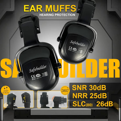 ANSI Z89.1 Approved Safety Helmet with Goggles and Ear Muffs for Industrial Construction Head Protection