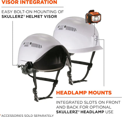 Class C Safety Helmet in White, Durable and Comfortable for Work Protection