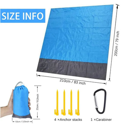 Waterproof Camping Mat Beach Blanket Outdoor Portable Lightweight Mattress Picnic Blanket Tourism Ground Carpet Folding Tent