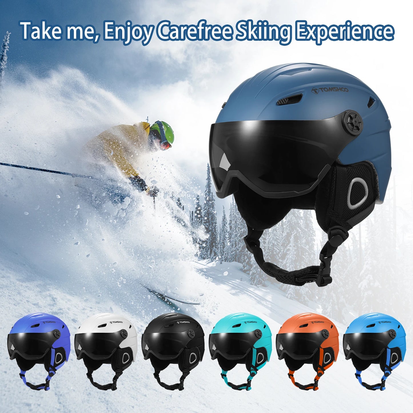 Ski Helmet Snowboard Helmet Outdoor Snow Sport Helmet with Removable Liner and Ear Pads ski helmet with ear pads