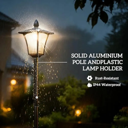 63 Solar Lamp Post Lights 2 Pack Waterproof LED Solar Light Posts with Planter Outdoor Lamps for Patio Backyard Pathway Garden