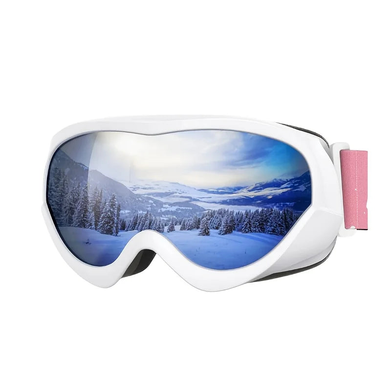 OutdoorMaster Kids Ski Goggles - Helmet Compatible Snow Goggles for Boys & Girls with 100% UV Protection