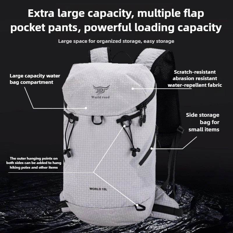 11L Lightweight Waterproof Hiking Backpack Wear-Resistant Packable Outdoor Travel Camping Daypack with Large Capacity