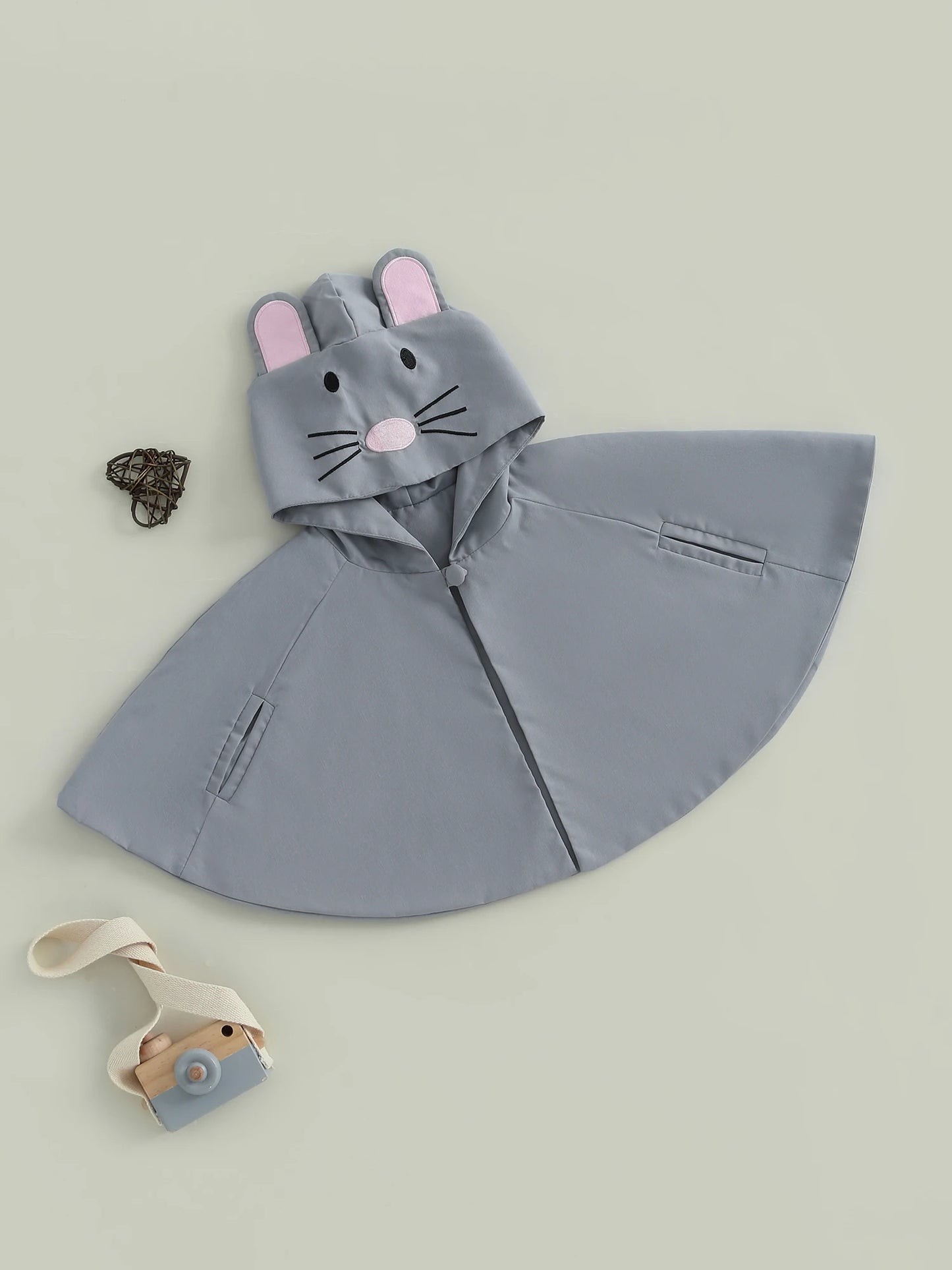 Adorable Infant Boys and Girls Halloween Cat Costume with Whiskers and Tail Hooded Kids Cat Cape and Ears