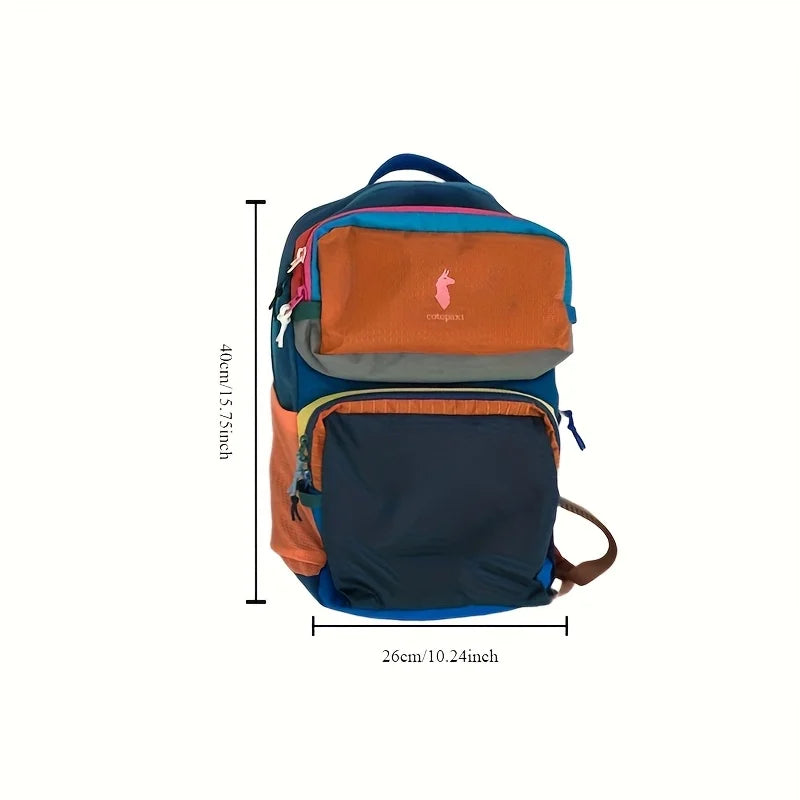 Dopamine Boosting Multi-Color Alpaca Backpack Unisex Lightweight Casual Sports Business Outdoor Hiking Traveling Commuting Mount