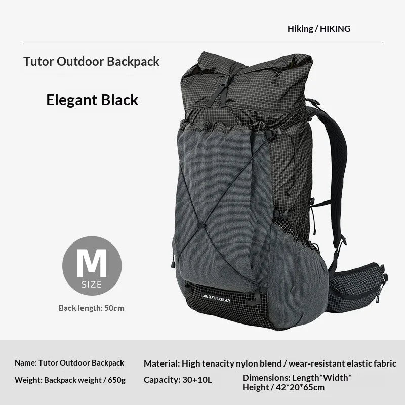 DAOSHI 30+10L Backpack Outdoor Ultralight Waterproof Camping Hiking Backpack Sport Bag Water-resistant Rucksacks