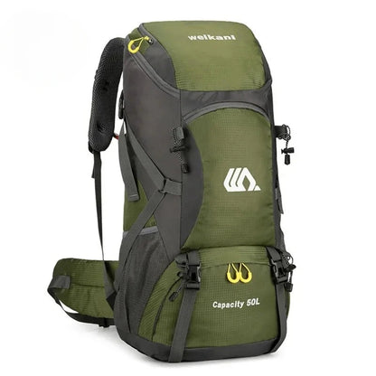 50L Travel Backpack Camping Bag For Men Large Hiking Bag Tourist Rucksack Waterproof Outdoor Sports Climbing Mountaineering Bag
