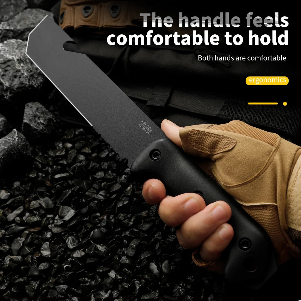 Portable multifunctional knife, outdoor survival knife, can be used for outdoor activities, hiking, and men's gifts