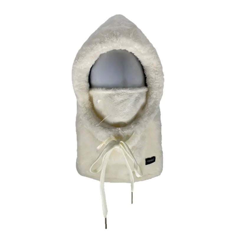 Adjustable Winter Balaclava Hat with Sherpa Hood and Windproof Ski Face Cover for Men and Women