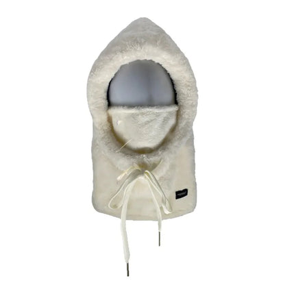 Adjustable Winter Balaclava Hat with Sherpa Hood and Windproof Ski Face Cover for Men and Women