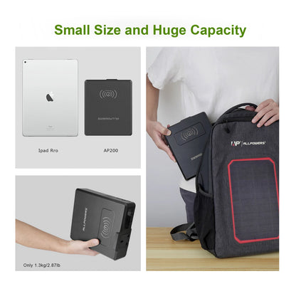 External Battery Charger PowerStation 200W Portable Generator Emergency Backup Power