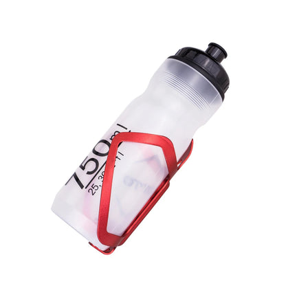 5-1SET Bicycle Water Drink Bottle Outdoor Plastic Portable Cycling Ultralight Leak-proof Kettle Bottle 750ml Cycling Accessory