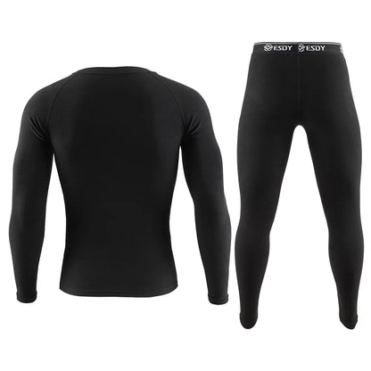 New Winter Men's Thermal Underwear Warm Sports Long Johns High Quality Elasticity Cycling Fitness Underwear Set